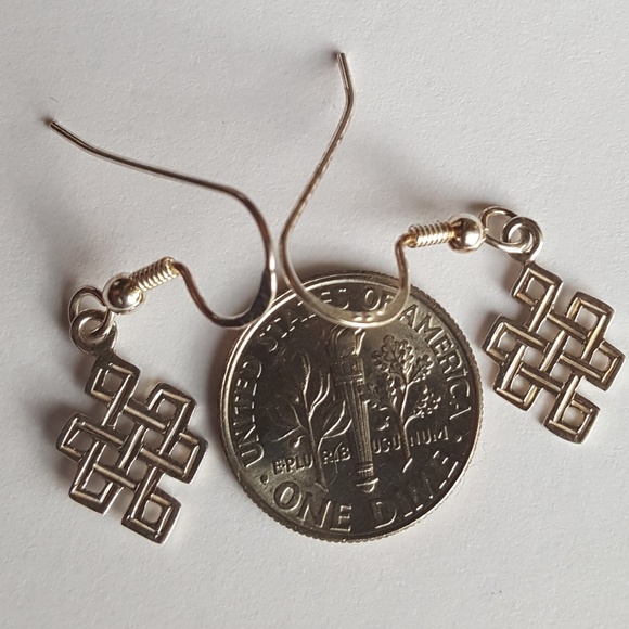 Handmade silver earrings - Picture 3 of 4